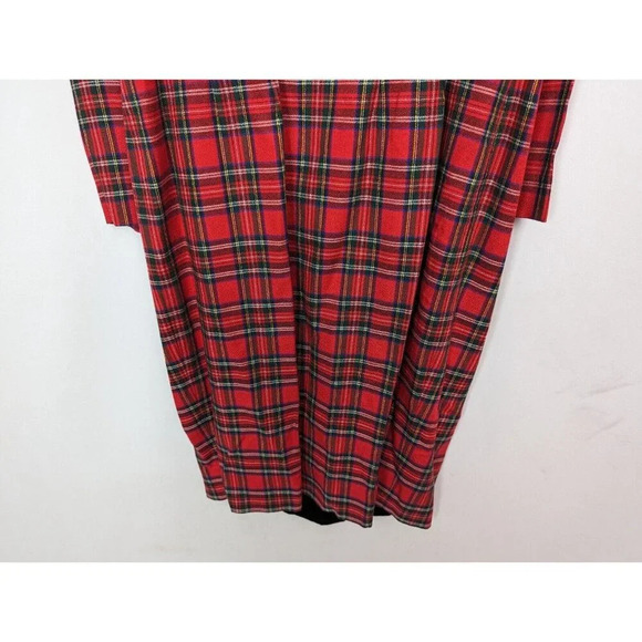 80s Talbots 8 ALBERT NIPON EXECUTIVE DRESS Double Breast Button Plaid Old Money - Picture 11 of 13